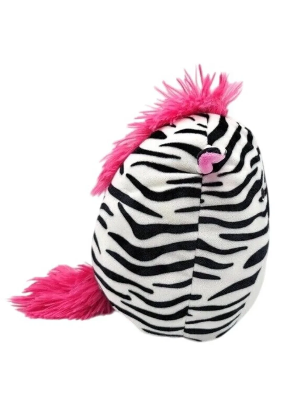 Squishmallows Tracey Mohawk Zebra Plush Black White 8